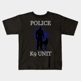 Police K9 front & back Kids T-Shirt